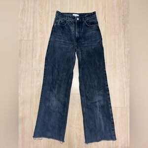 Zara High Waisted Wide Leg Jeans